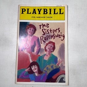 The Sisters Rosensweig Playbill - Ethel Barrymore Theatre - Nov 27‎ 1993